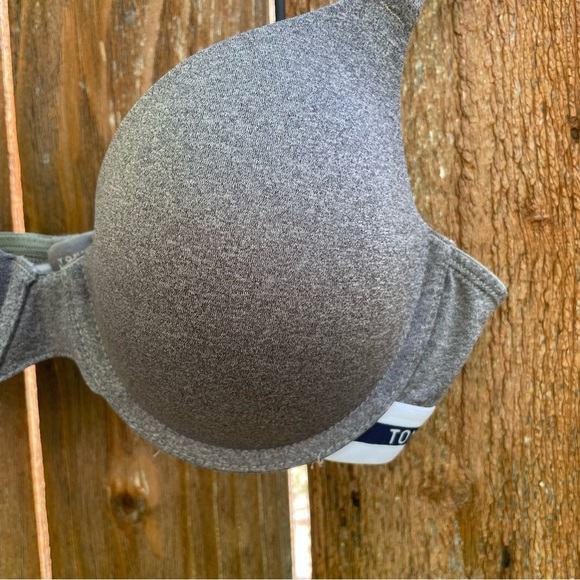 TOMMY HILFIGER Women’s Gray Push Up T Shirt Underwire Bra Size 36C - Picture 3 of 10